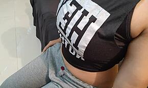 Asian girl desperate to get fucked in bed with natural tits 😏