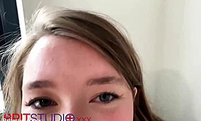 i was a british teen 18+ sucking cock in a polo shirt, feeling the orgasm build with cum covering me, first time in pantyhose as a slutty amateur