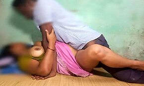 Amazing Village Aunty Seduces Teen 18+ in Bedroom for First Time.