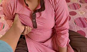 Young Teen College Girl Fucks Her Teacher in Bedroom with Dirty Hindi Talk!