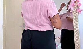 Chubby Girl Farts While Prepping for Date in Sexy Outfit