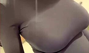 My Milky Stepmom Massages Her Big Tits