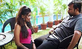 可爱印度继女因约会男友被继父惩罚