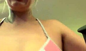 Girl trains in thong bikini at Ipanema gym, gets aroused by stares.