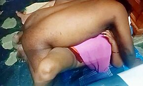 desi aunty milk pussy eating with tamil boy in bedroom