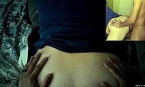 gamer chick taking that thick rod in a wild bareback interracial ride.