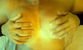 Stepmom Massaging Tits With Cum 😏