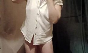 is this french whore teasing herself to orgasm with magic wand?