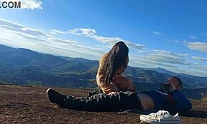 Tourist guide meets married woman on mountain peak