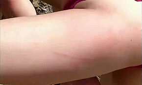 Ana Fey Rubs Pussy Outdoors