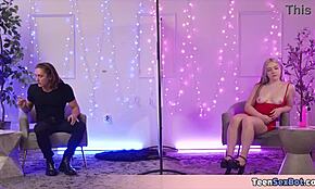 Special Dating Show Escalates Into Horny Fuck With Bent Over Ass Blowjob Blonde Teen