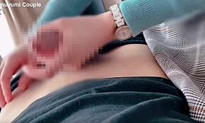 On business trip, lewd boss gives THICK HANDJOB, inserts BIG DICK into SHAVED PUSSY!