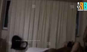 Hotwife makes cuckold suck while getting black cock in menage