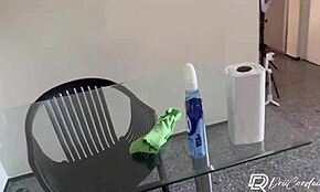 i fucked my naughty maid in the kitchen she lifted her dress and i pounded her hard