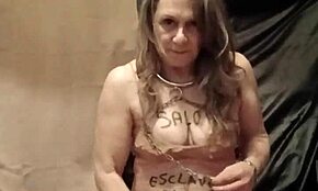 imagine a french housewife bound and humiliated in her own home, using toys for a solo session that's both painful and pleasurable