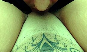 Mature wife delights in young man's cock during passionate encounter