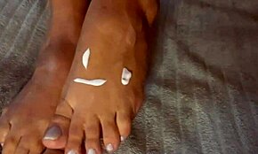 My girlfriend has these beautiful little feet that I just adore.