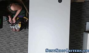 Teenage shoplifter rides hardcore in hd