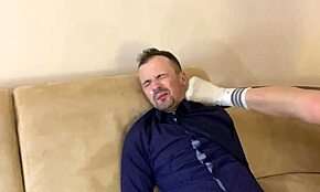 Reckless perverted students humiliate teacher by spitting all over his face in double spit femdom.