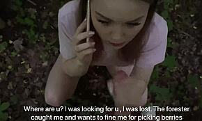 A playful girl explores outdoors in the forest, meadow, and public spots.