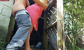 Shower Broken Married Woman Asks Farm Caretaker For Help In Towel And Pays With Intimacy