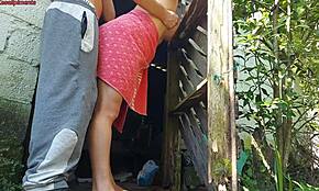 Shower Broken Married Woman Asks Farm Caretaker For Help In Towel And Pays With Intimacy