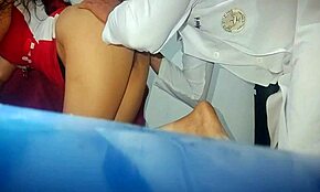 stepdaughter cheats with stepfather doctor in office, doesn't she?