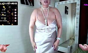 Mature milf aimee dances and squirts wildly in lingerie.