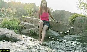 indian teen girlfriend's outdoor dating adventure