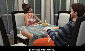 Neighbor's cheating teen with big tits