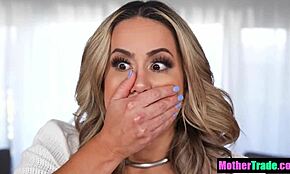 Step moms get pounded in all holes by step sons in wild foursome