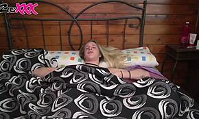 Young stepdaughter masturbates for voyeur stepfather