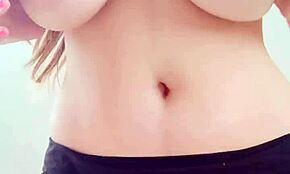 Hot Massage Turns Wild with Big Cowboy Boobs in Black Bikini by DepravedMinx Outdoors