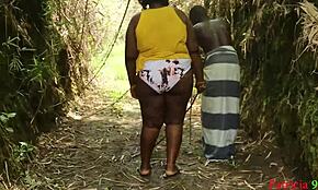 Old man helps blind bbw lost in forest