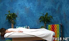 sexy hot babe bonks and sucks during nuru massage