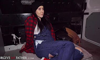 Cute homeless Spanish babe, can you handle her blowjob and rough fuck for cash?