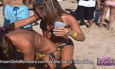 Teeny bikini party on Texas spring break