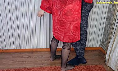 Young boy 19yo takes on milf neighbor to an uncompleted building to get his seed in her