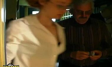 Hey, wanna see young women banging old men in group?