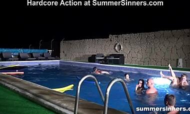 Intense Summer Pissing And Fucking