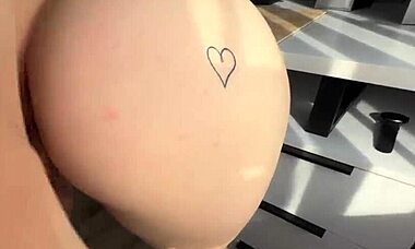 Slutty Stepsister Seduces Stepbrother For Pussy Creampie POV