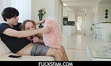 Fucksfam - My Stepbro Licks and Fucks Me Hard as a Teen 18+ Stepsis