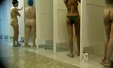 What kind of women shower naked on hidden cam here?