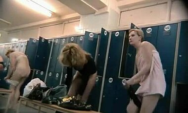 Just a bunch of sexy babes undressing in one changing room, spied on cam
