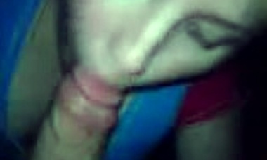 teen blonde gives good head in amateur porn movie