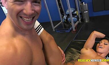 xo rivera feels intense pleasure during hardcore fucking and cum on her ass