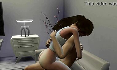 i fucks my girlfriend on the couch with that monster alien in this hentai 3d cartoon game