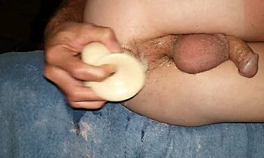 Monster dildo creampies horny twink hard