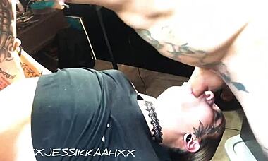 Extreme Balls Deep Upside Down Throat Fuck With Gagging