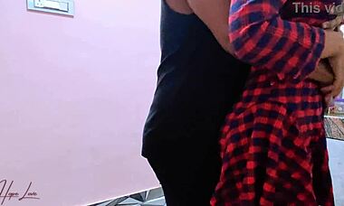 Wild Kitchen Sex While Her Husband's Away!